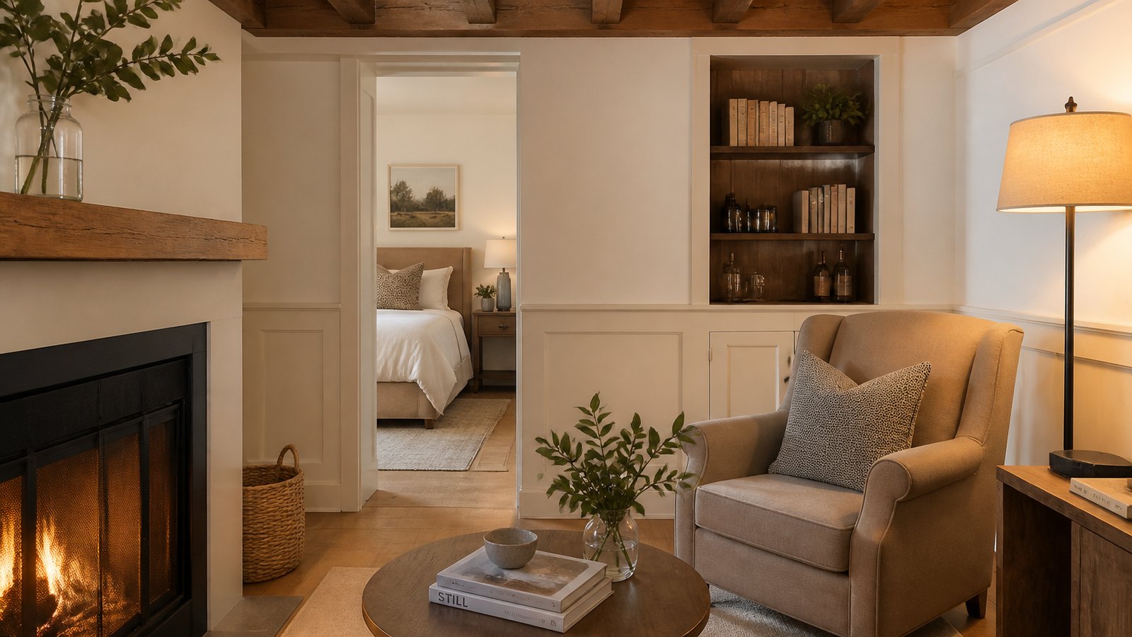 Hearth Suite with lounge seating